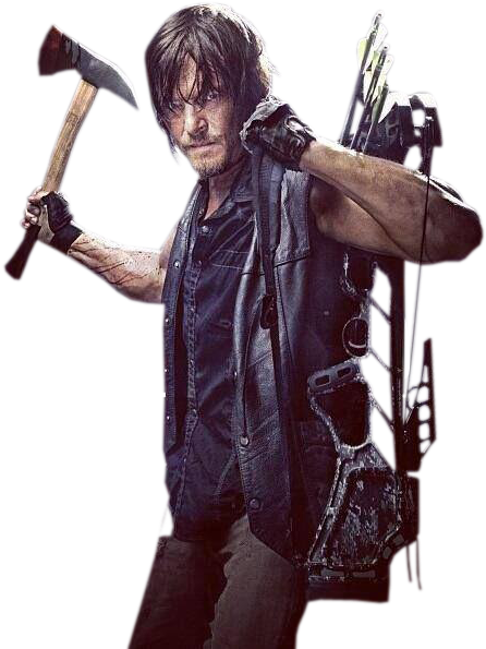 Daryl Dixon From The Walking Dead - Daryl The Walking Dead Png Clipart (513x600), Png Download