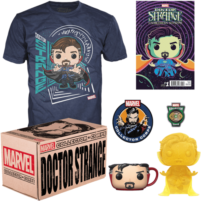 Avenger Infinity War Characters Check Out Funko Doctor - Marvel Collector Corps Doctor Strange Clipart (800x800), Png Download