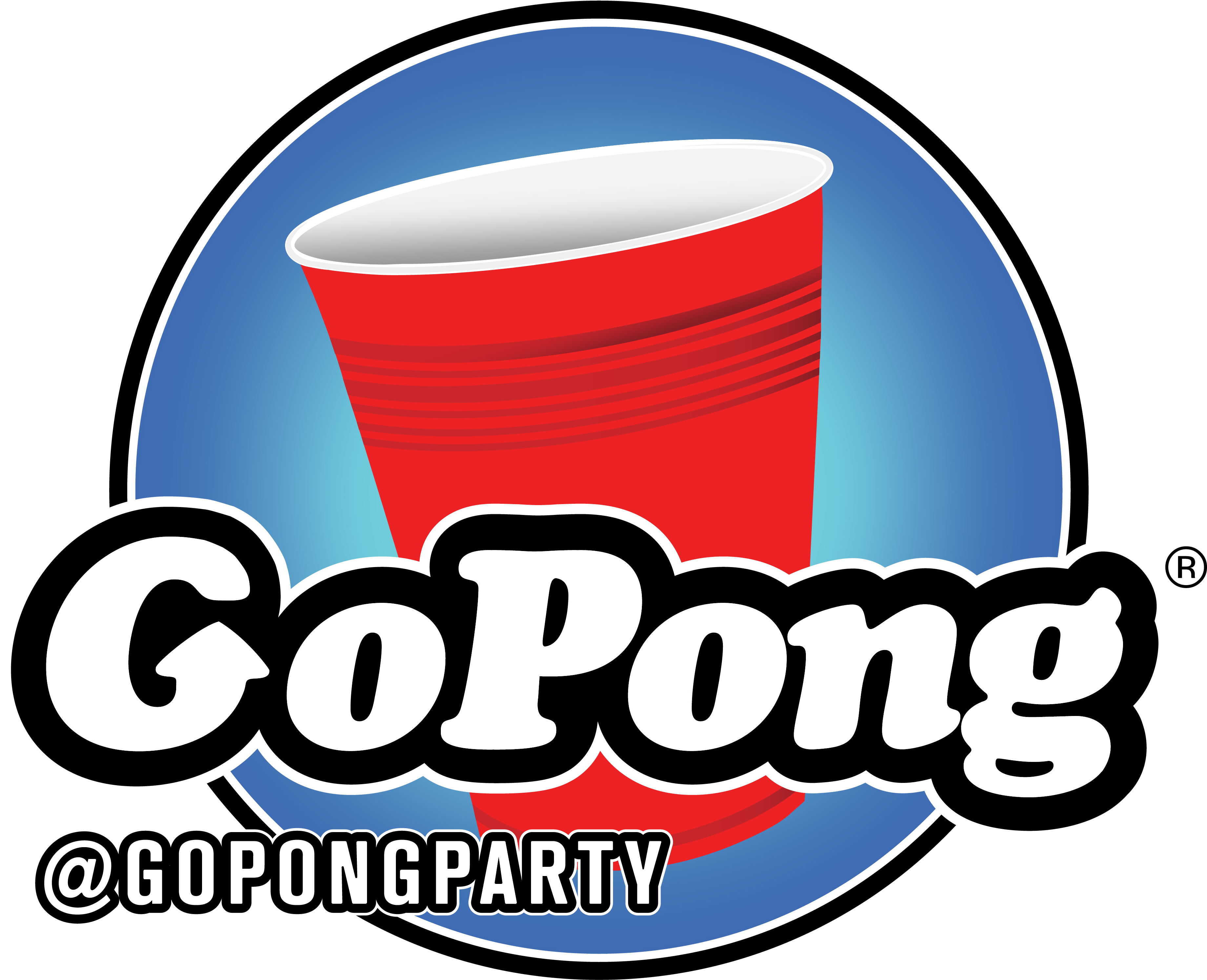 The Original Freezable Beer Pong Rack - Gopong Clipart (4033x4033), Png Download