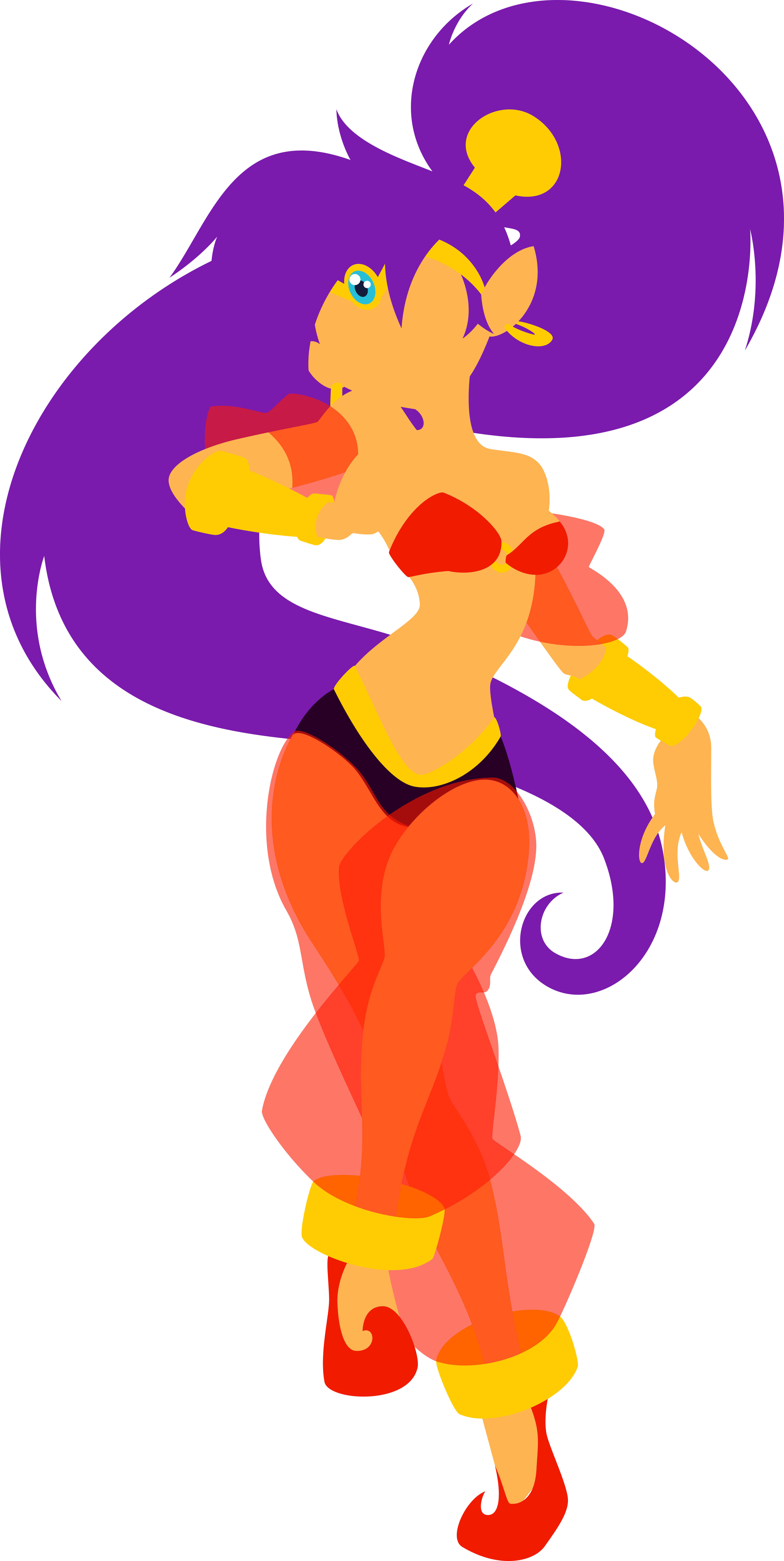 View Shantae - Illustration Clipart (4019x8000), Png Download