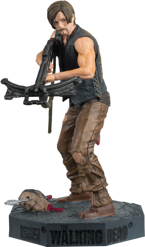 Walking Dead Daryl2 - Walking Dead Eaglemoss Collection Clipart (600x1024), Png Download