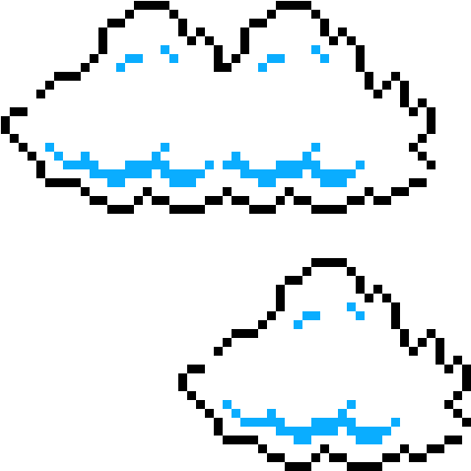 Super Mario Bros Cloud Sprites - Super Mario Bros Cloud Png Clipart