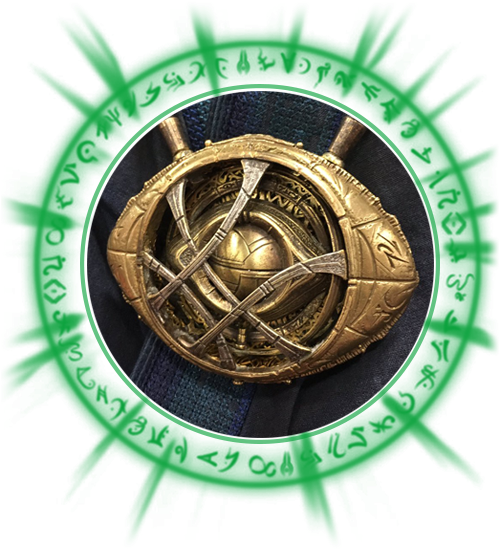 Ojo De Agamotto - 1680 X 1050 White Clipart (573x574), Png Download