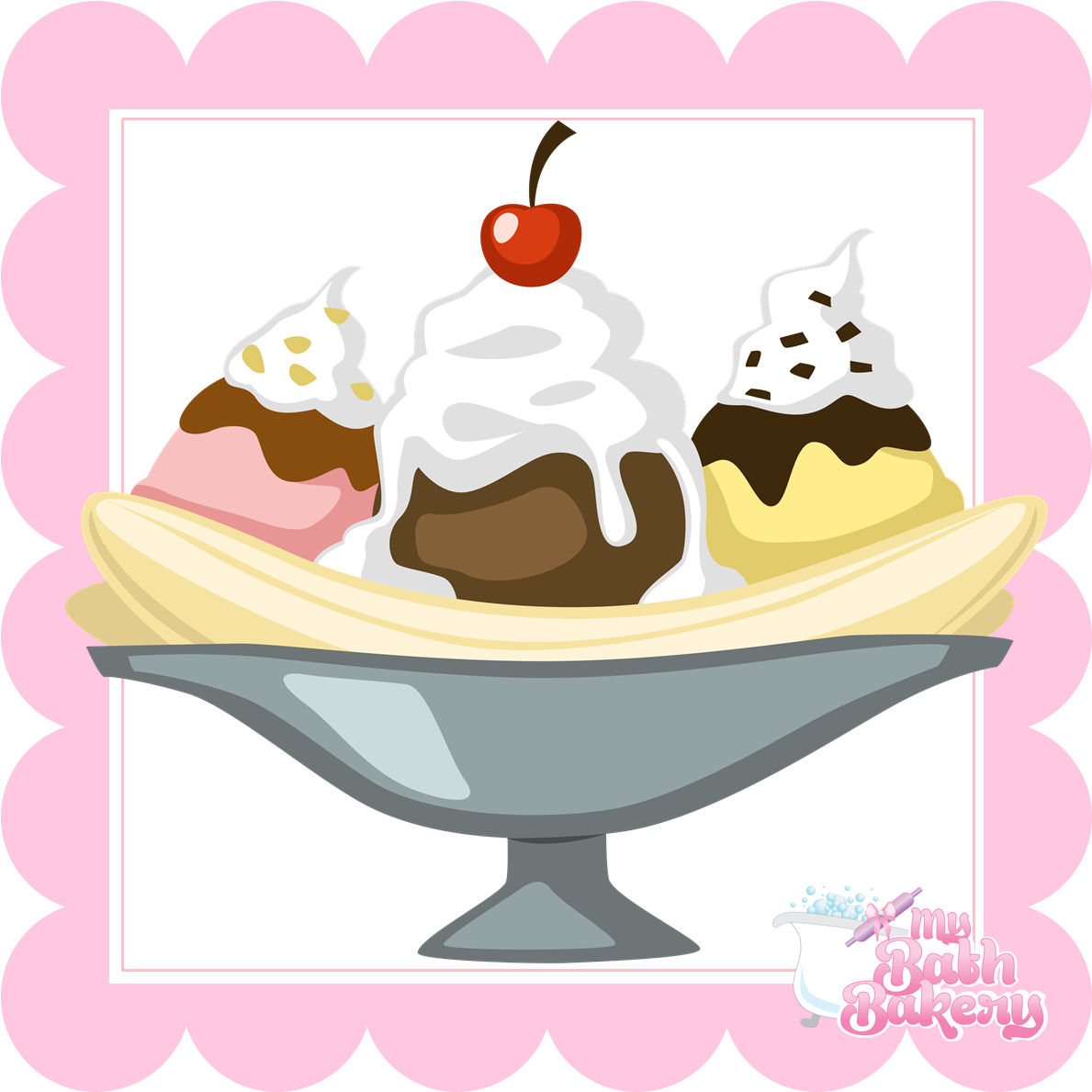 Banana Split Spa Kit Clipart (1189x1189), Png Download