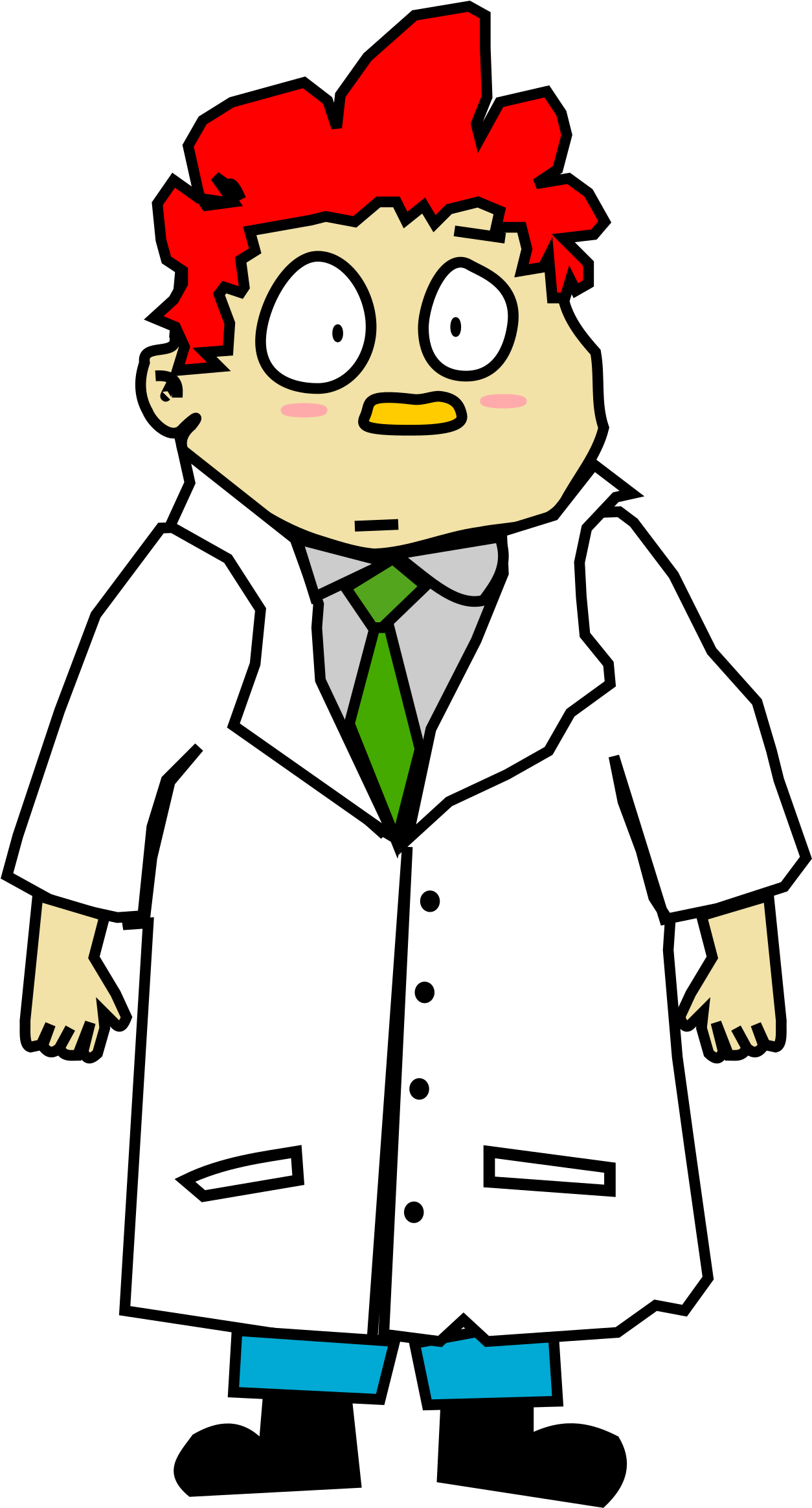 Jpg Stock Clipart Guy Big Image Png - Scientist Cartoon Png Transparent Png (1845x2400), Png Download