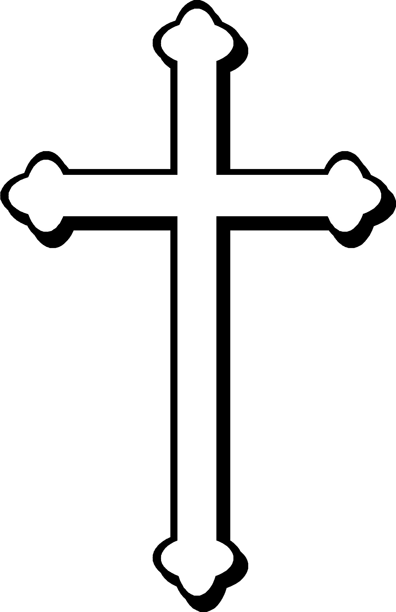 Christian Cross Png Images Free Download Clip Art Black Catholic Cross Transparent Png Large Size Png Image Pikpng