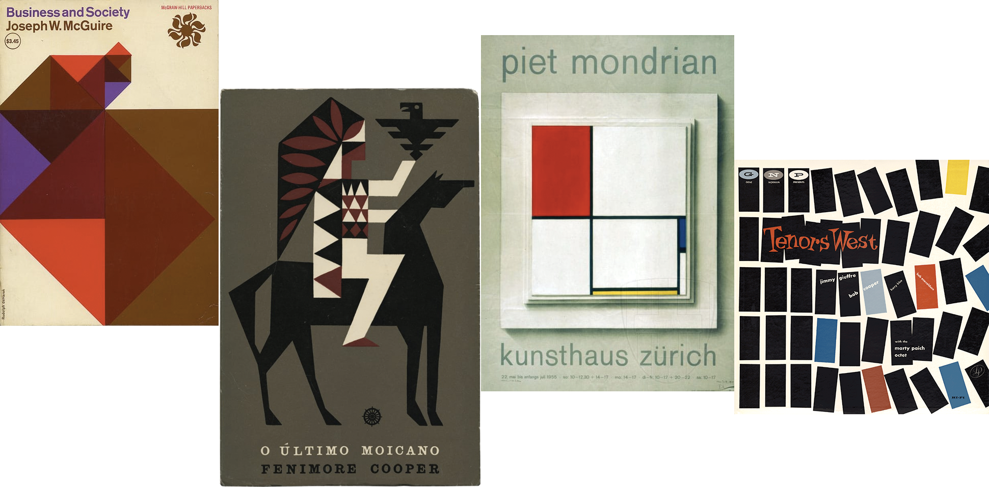 Mid Century Graphic Design Posters Clipart (1941x957), Png Download