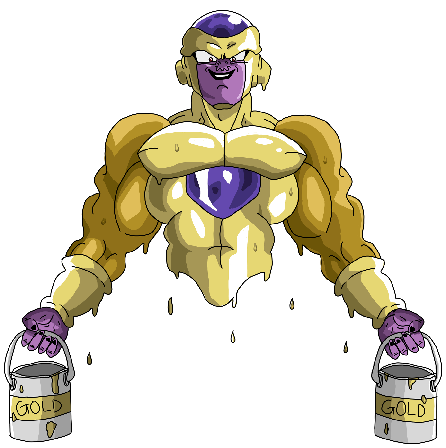 Golden Frieza Png , Png Download Clipart (1834x1840), Png Download