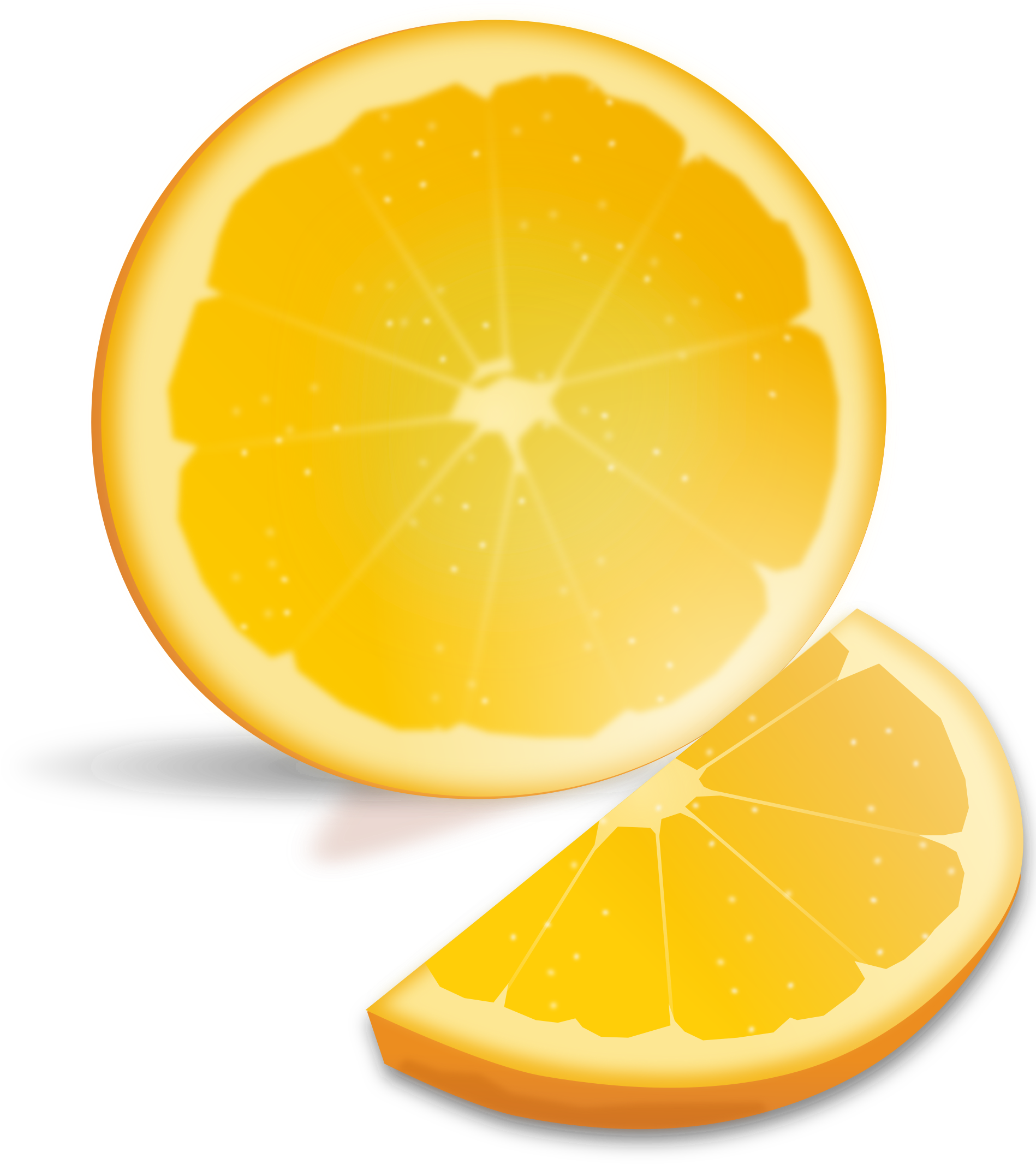Orange Slice Png Picture - Clipart Orange Transparent Background (1920x2400), Png Download