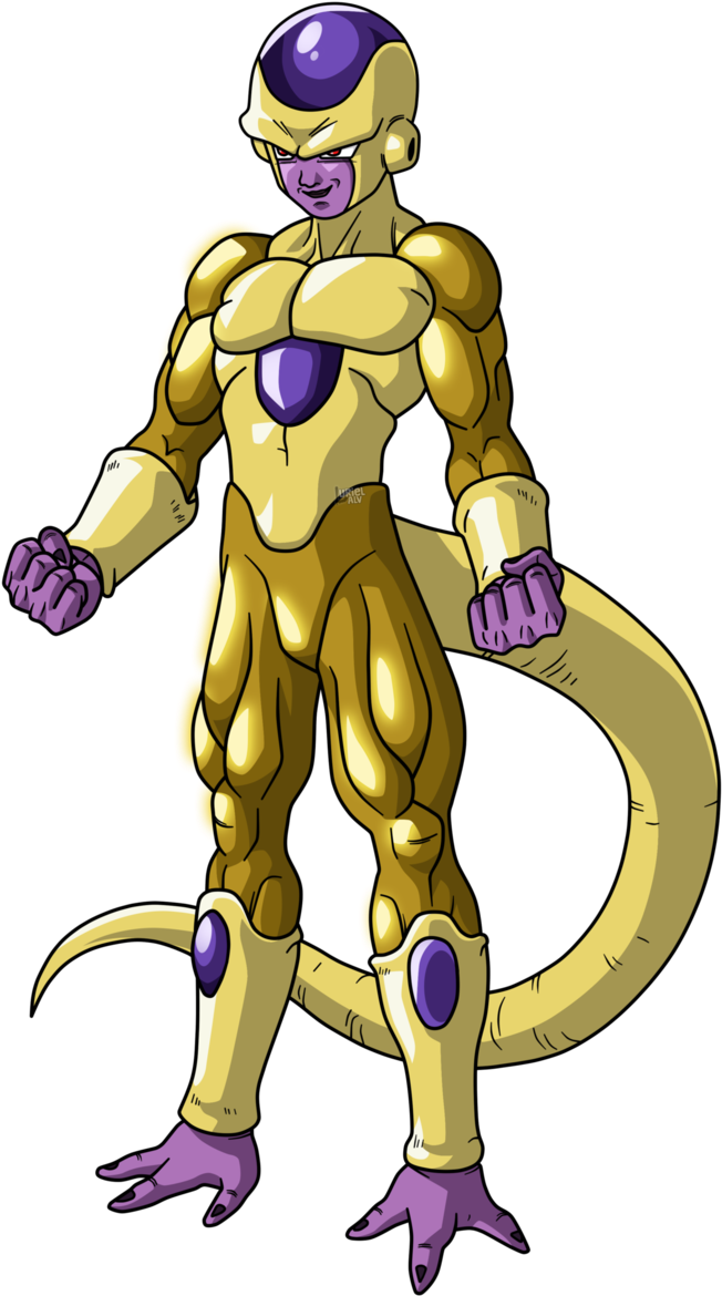 Golden Frieza By Urielalv Clipart (652x1170), Png Download