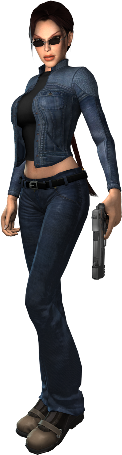 Aod Lara Croft Hd Clipart (522x1531), Png Download