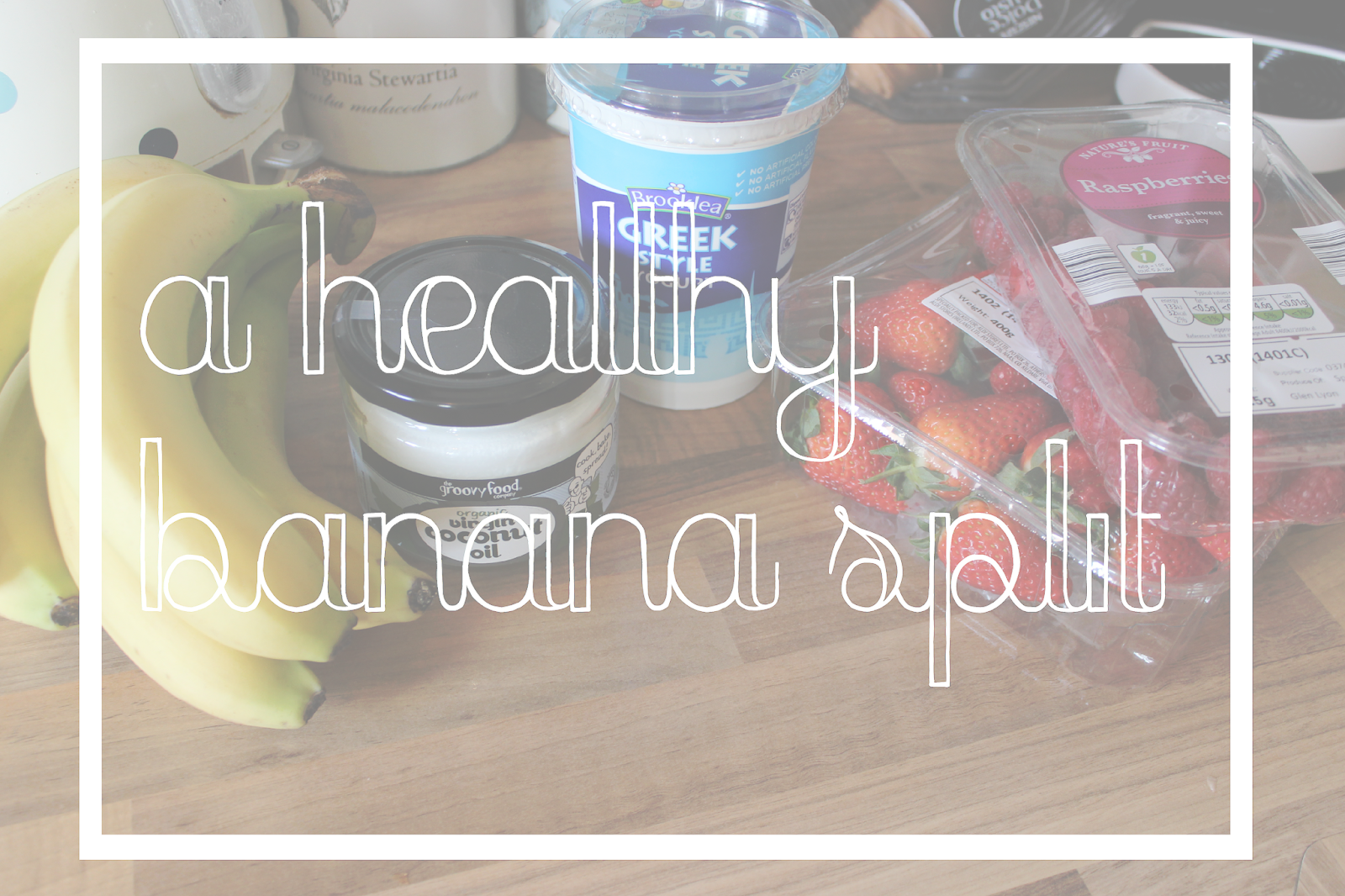 A Healthy Banana Split - Banner Clipart (1600x1066), Png Download