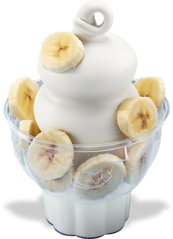 6 Points Dq Small Banana Sundae Dairy Queen Pinterest - Dairy Queen Banana Sundae Clipart (902x810), Png Download