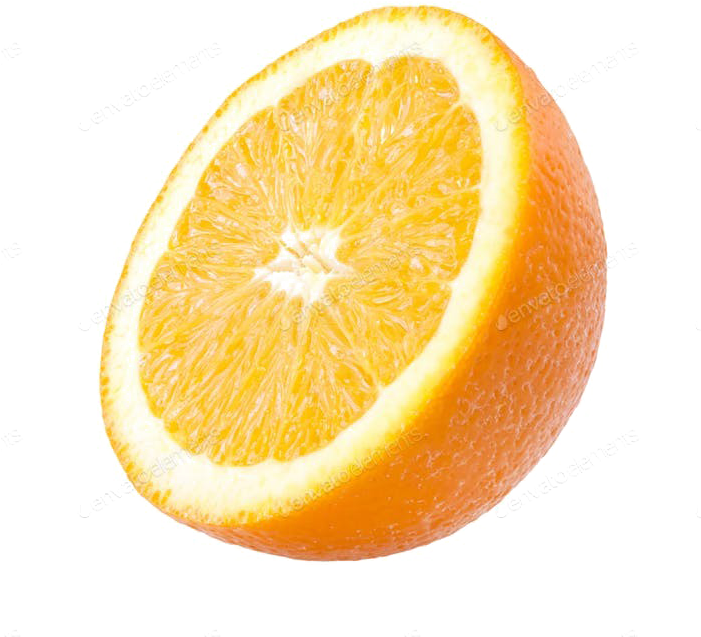 Half Orange Png Transparent Image - Half Orange Png Clipart (700x700), Png Download