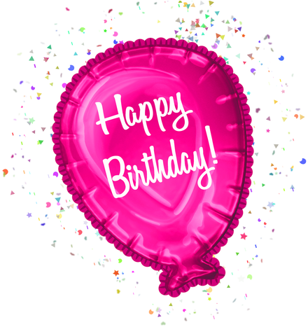 Happy Birthday Balloon Clipart Cu Cutecrafting - Circle - Png Download (697x498), Png Download