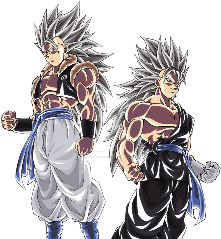 Gogeta Ussg And Vegito Ussg - Vegito And Gogeta Transparent Clipart (752x1063), Png Download