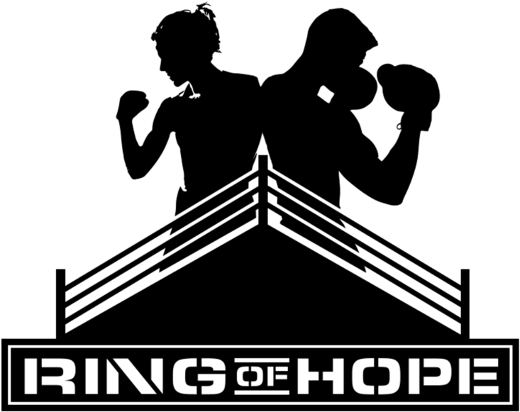 Ring Of Hope Youth Mentor Boxing Program - Silhouette Clipart (860x1113), Png Download