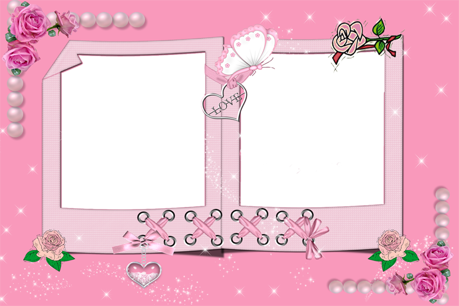 Pink Photo Frame Png Clipart (900x600), Png Download