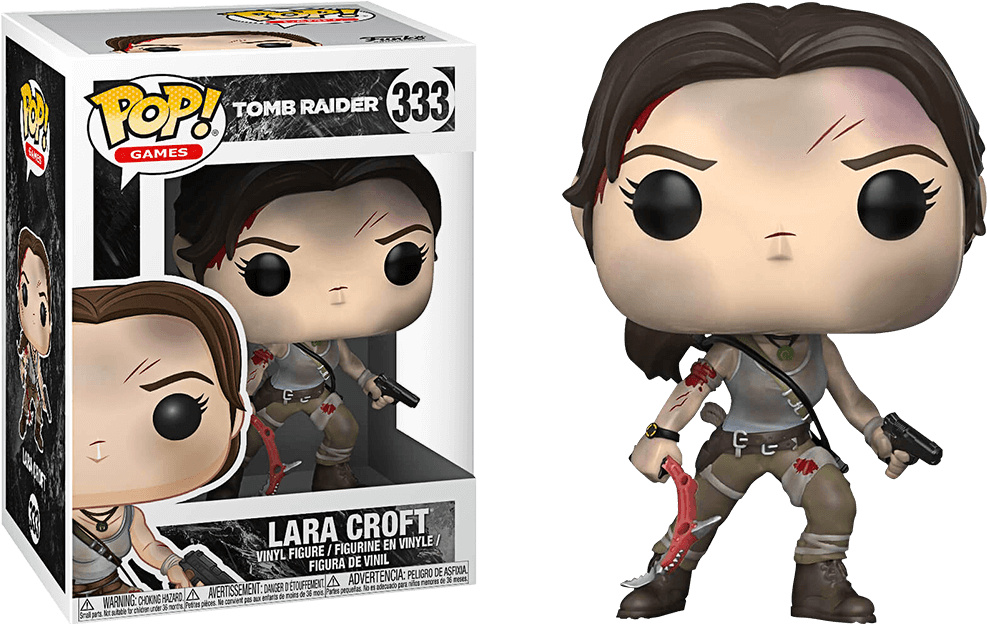 Figure Lara Croft - Figurine Pop Tomb Raider Clipart (1024x1024), Png Download