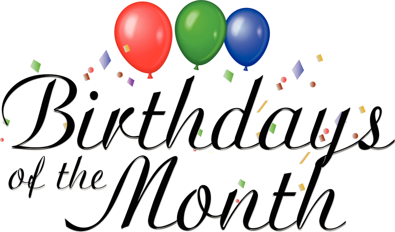 Confetti Clipart August Birthday - Birthdays Of The Month - Png Download (792x466), Png Download