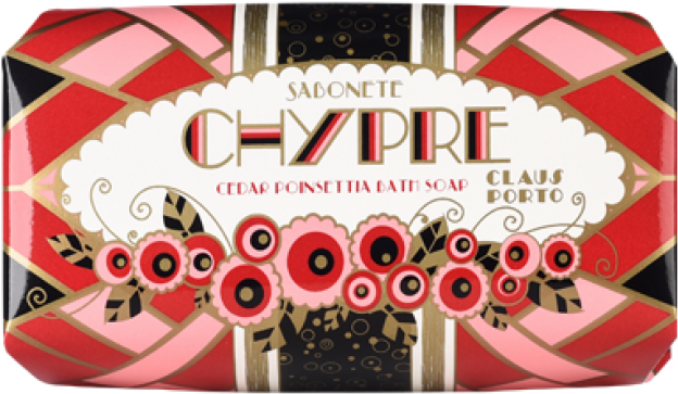 Chypre - Cedar Poinsettia - Claus Porto Seife Clipart (767x838), Png Download