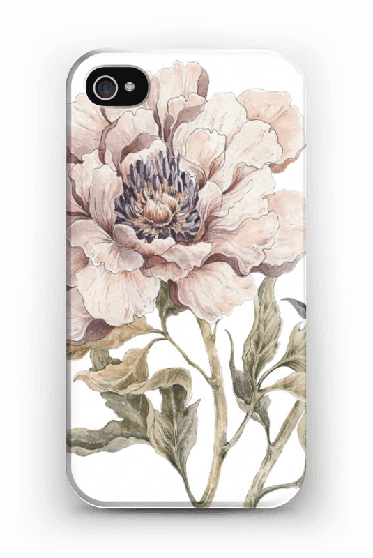 Peony Light Pink Case Iphone 4/4s - Iphone Clipart (535x800), Png Download