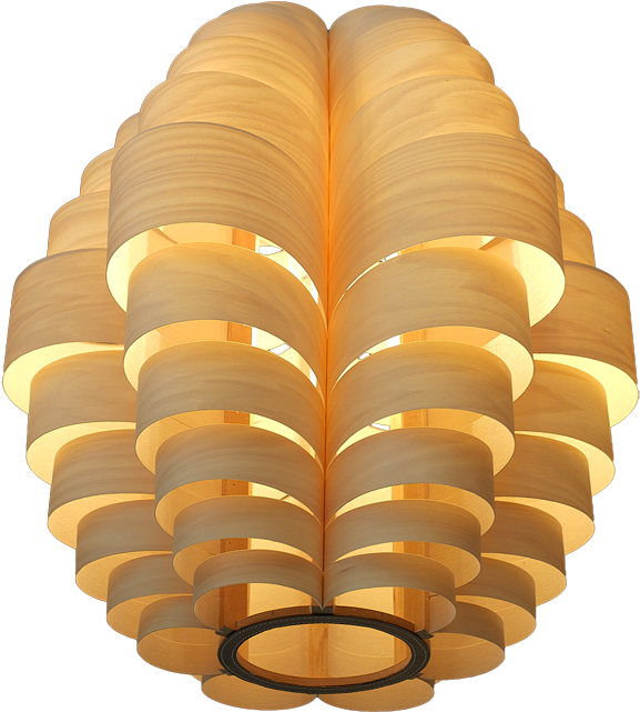 Wood Veneer Art Lamp Clipart (640x640), Png Download