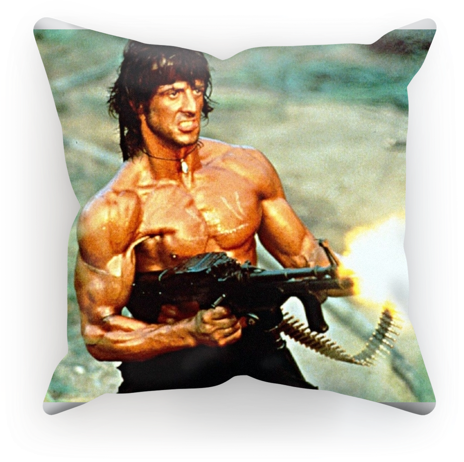 Rambo Collection ﻿sublimation Cushion Cover - Sylvester Stallone Rambo 1 Clipart (1024x1024), Png Download