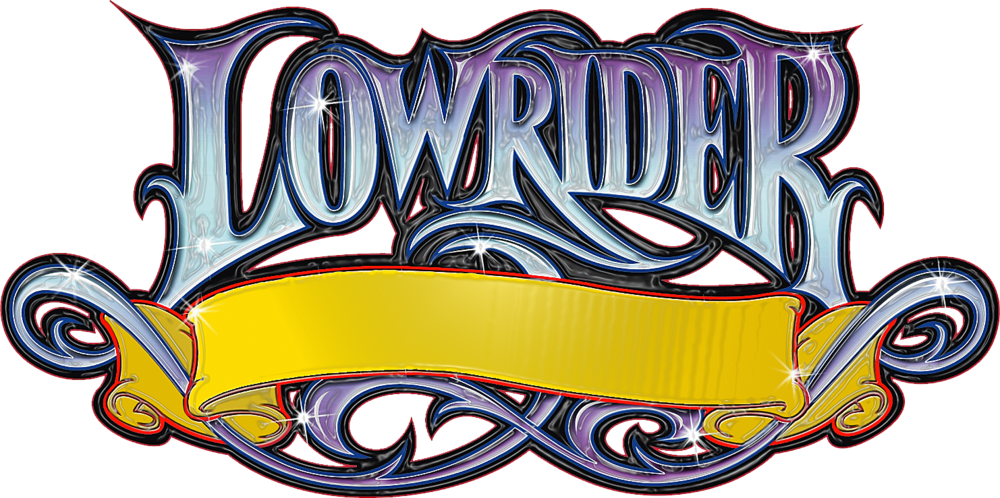 Lowrider Font Banner - Lowrider Font Clipart (1000x498), Png Download