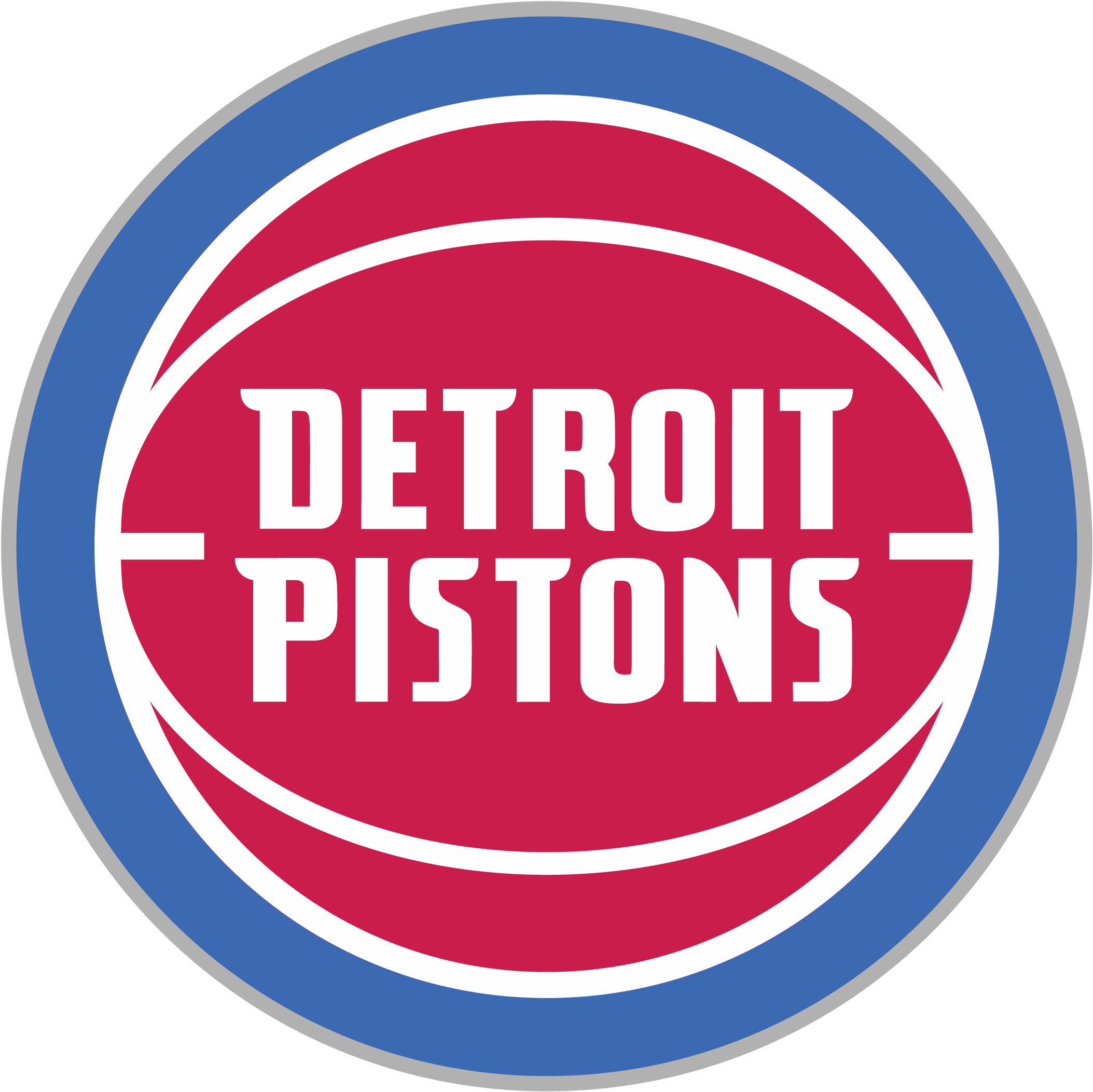 Detroit Pistons Logo Interesting History Of The Team - Circle Clipart (3840x2160), Png Download