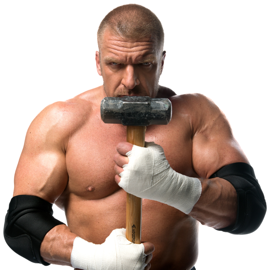 Triple H Png Photo - Triple H With Hammer Clipart (894x894), Png Download