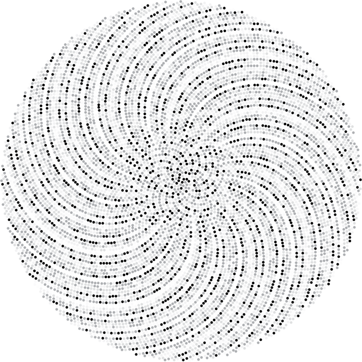 The Phyllotaxis - Spiral Demon Clipart (715x715), Png Download