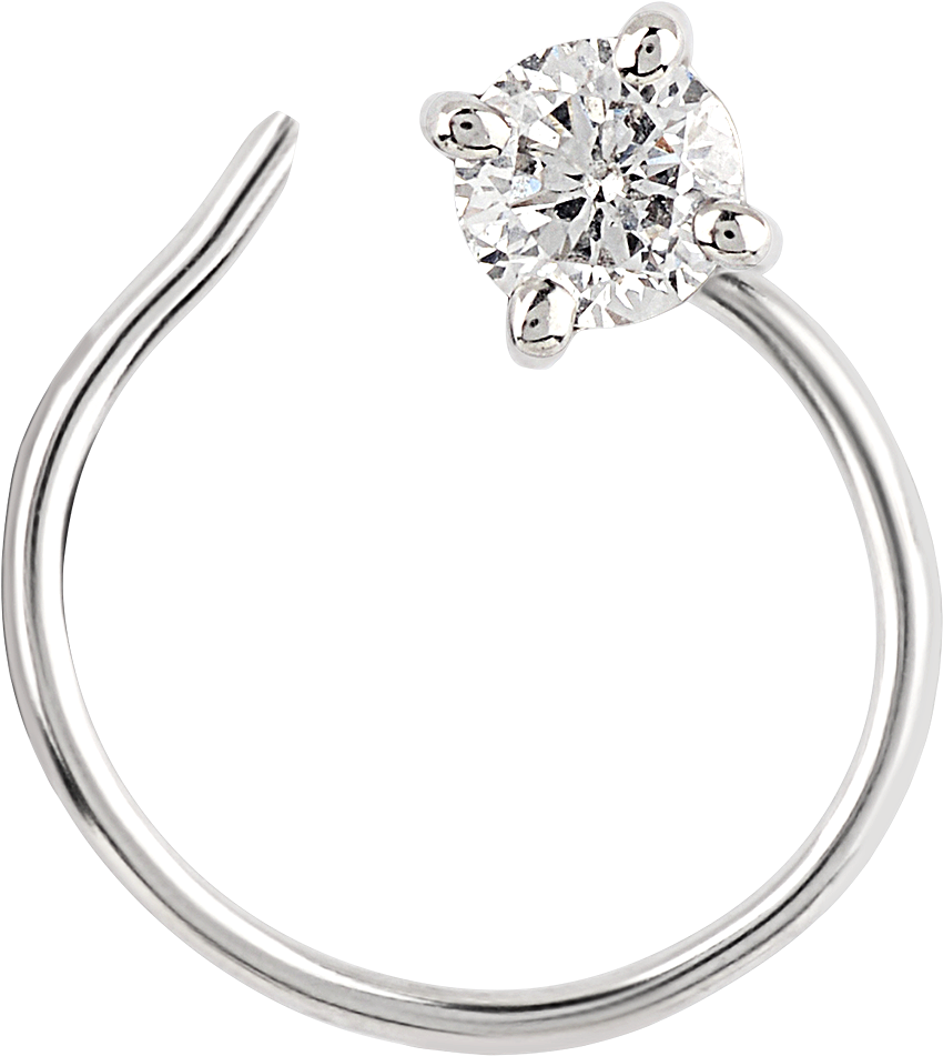 Orra Platinum Nosepin Designs - Engagement Ring Clipart (1200x1000), Png Download