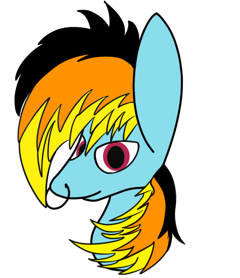 Rafuki, Bust, Male, Nose Piercing, Nose Ring, Oc, Oc - Cartoon Clipart (1280x960), Png Download