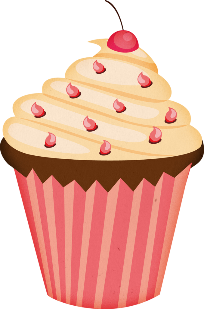 Cupcakes°• - ‿✿⁀ - Cupcake Illustration Clipart (678x1024), Png Download