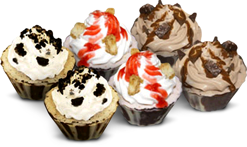 Types Of Cup Cakes Clipart (844x504), Png Download