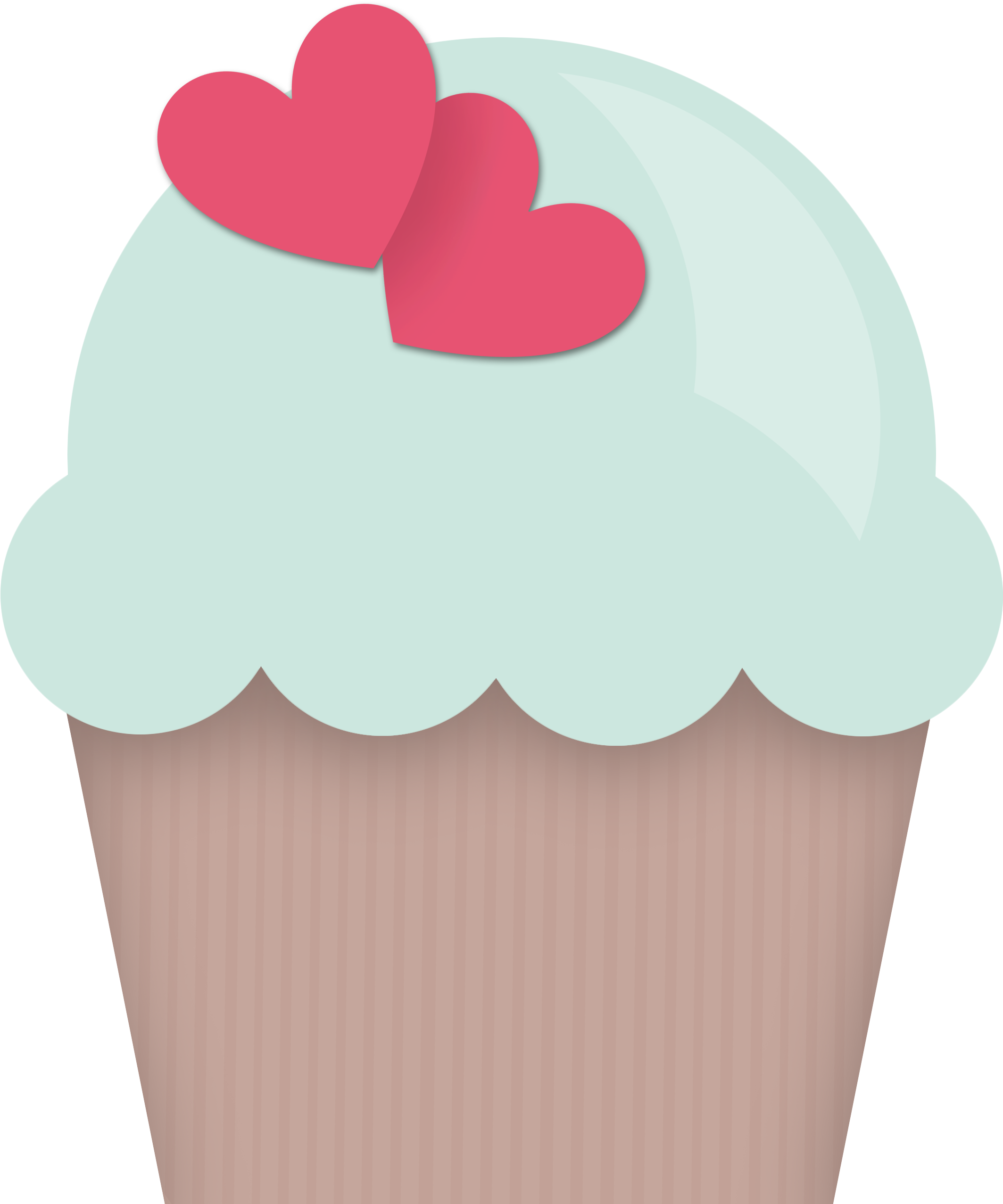 Clipart Royalty Free Library Cupcake Doces Sorvetes - Cupcake - Png Download (2240x2659), Png Download