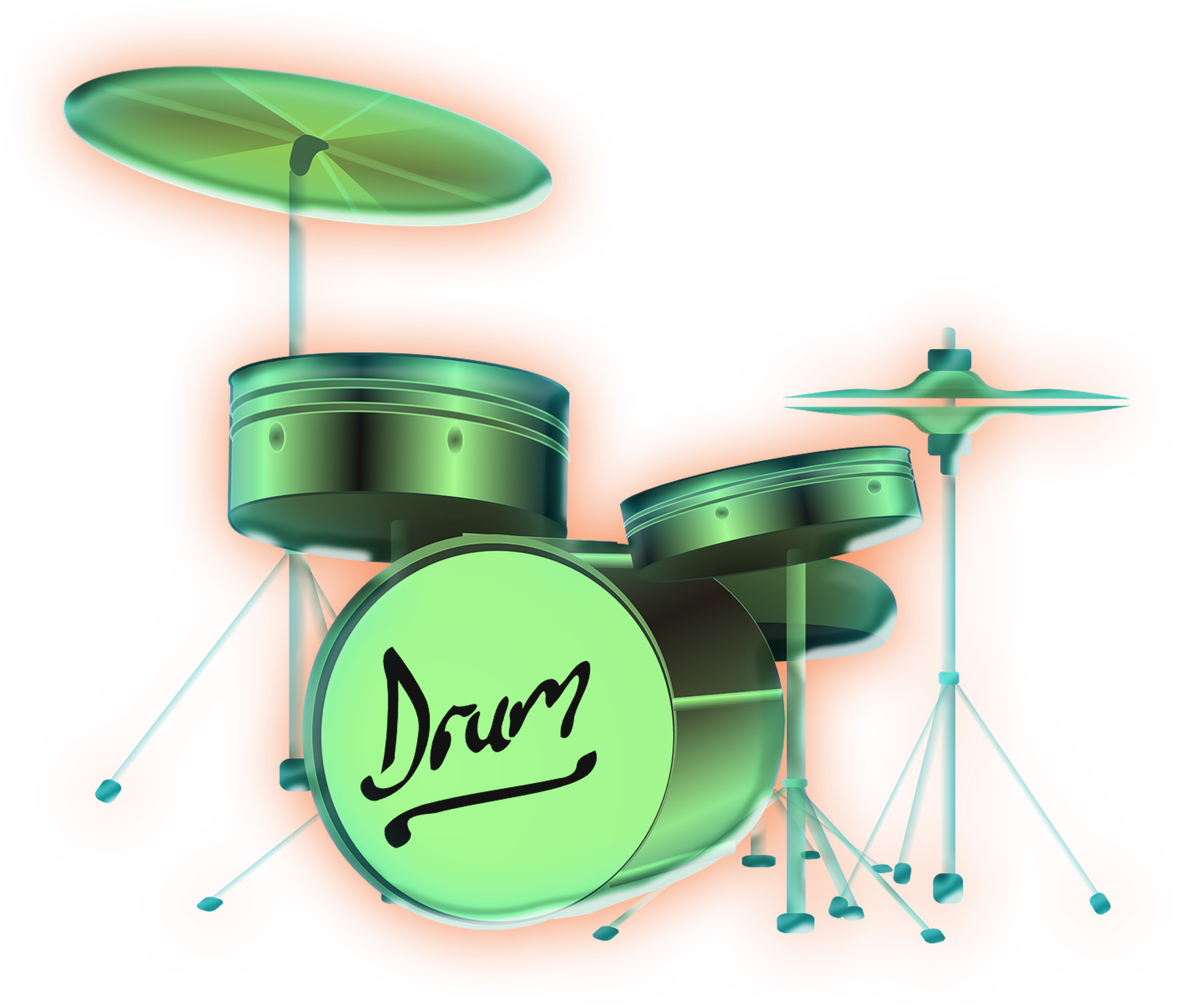 Glowing Musical Instrument Png - Drum Clipart (4000x2800), Png Download