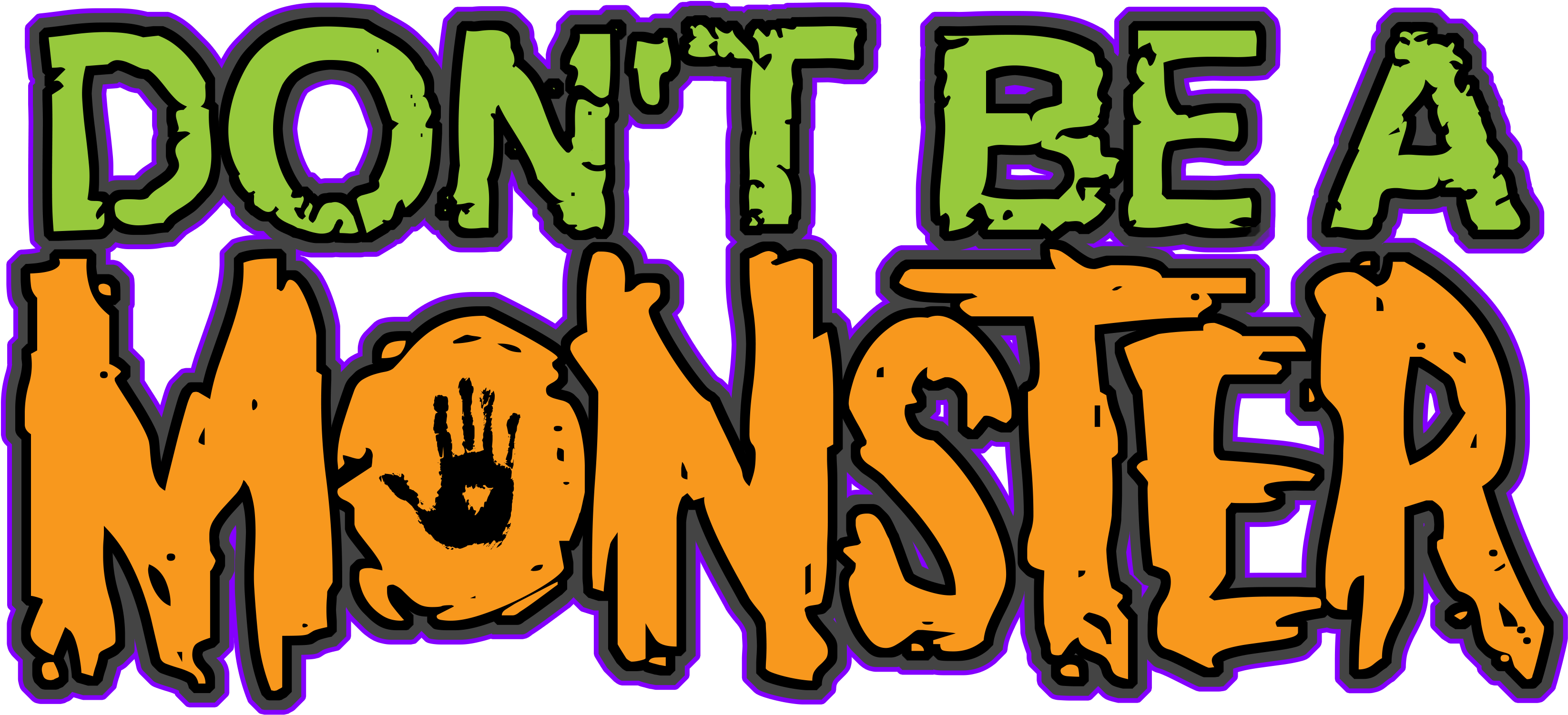 “'don't Be A Monster's' Program Is Highly Effective,” - Blood Clipart (3500x1608), Png Download
