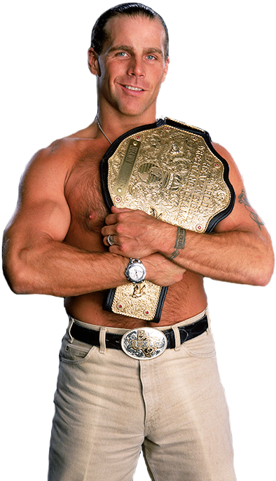 Two As Tag Champ, Once With Triple H And The Other - Shawn Michaels World Heavyweight Champion Clipart (622x722), Png Download