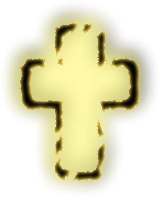 How To Set Use Glowing Cross Icon Png Clipart (637x900), Png Download