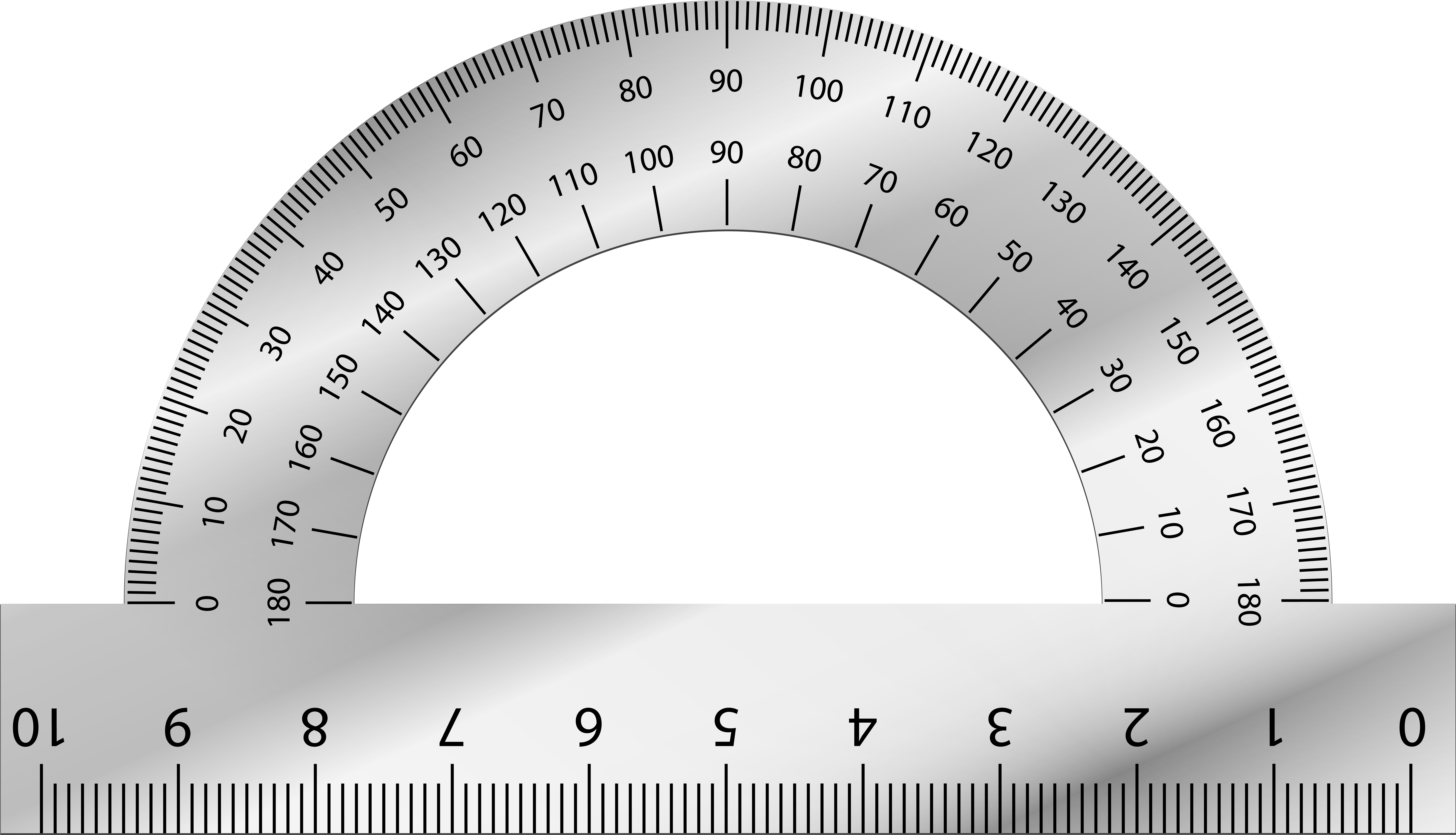 Protractor Png Clip Art - Protractor Clip Art Transparent (8000x4718), Png Download