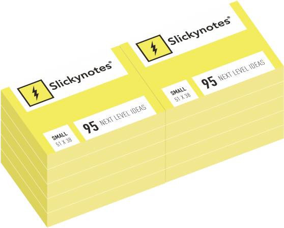 Slickynotes 1 1/2 In X 2 In, Static Sticky Notes, 12 - Paper Clipart (600x600), Png Download