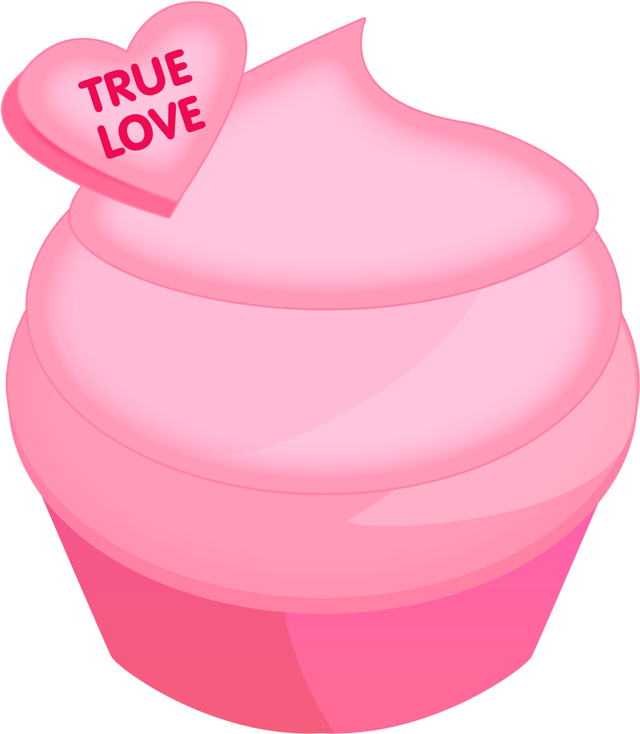 Cupcake Clip Art - Valentines Day Treats Clipart - Png Download (1500x1500), Png Download