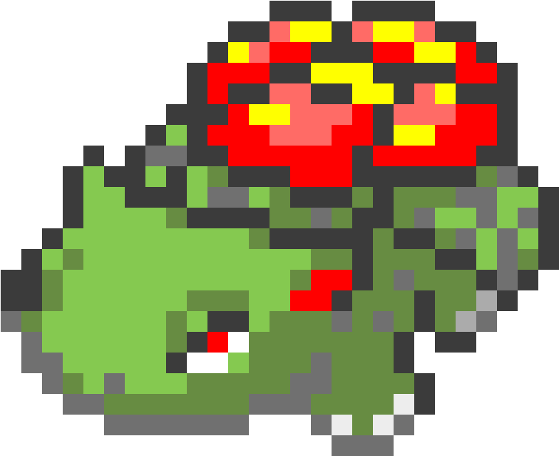 Venusaur - Ivysaur Pixel Art Clipart (910x800), Png Download