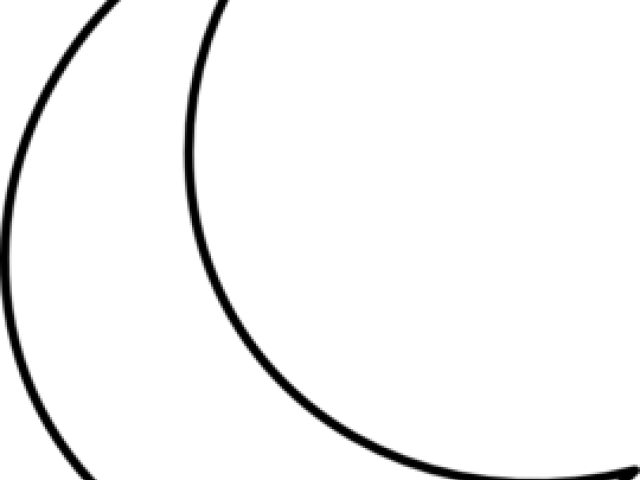 Crescent Clipart Half Moon - Circle - Png Download (640x480), Png Download