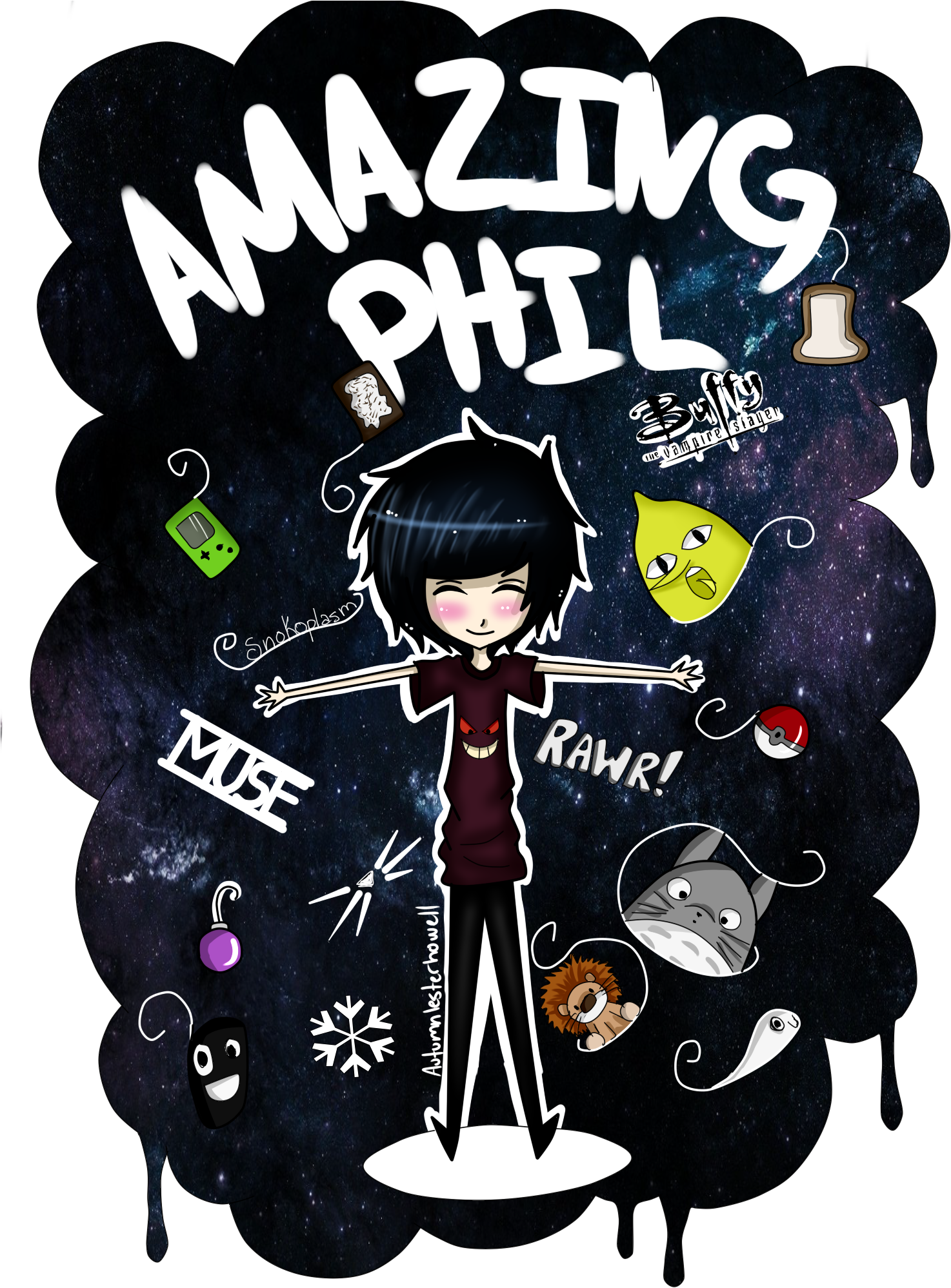 Whiskers Clipart Dan And Phil - Png Download (1474x1997), Png Download