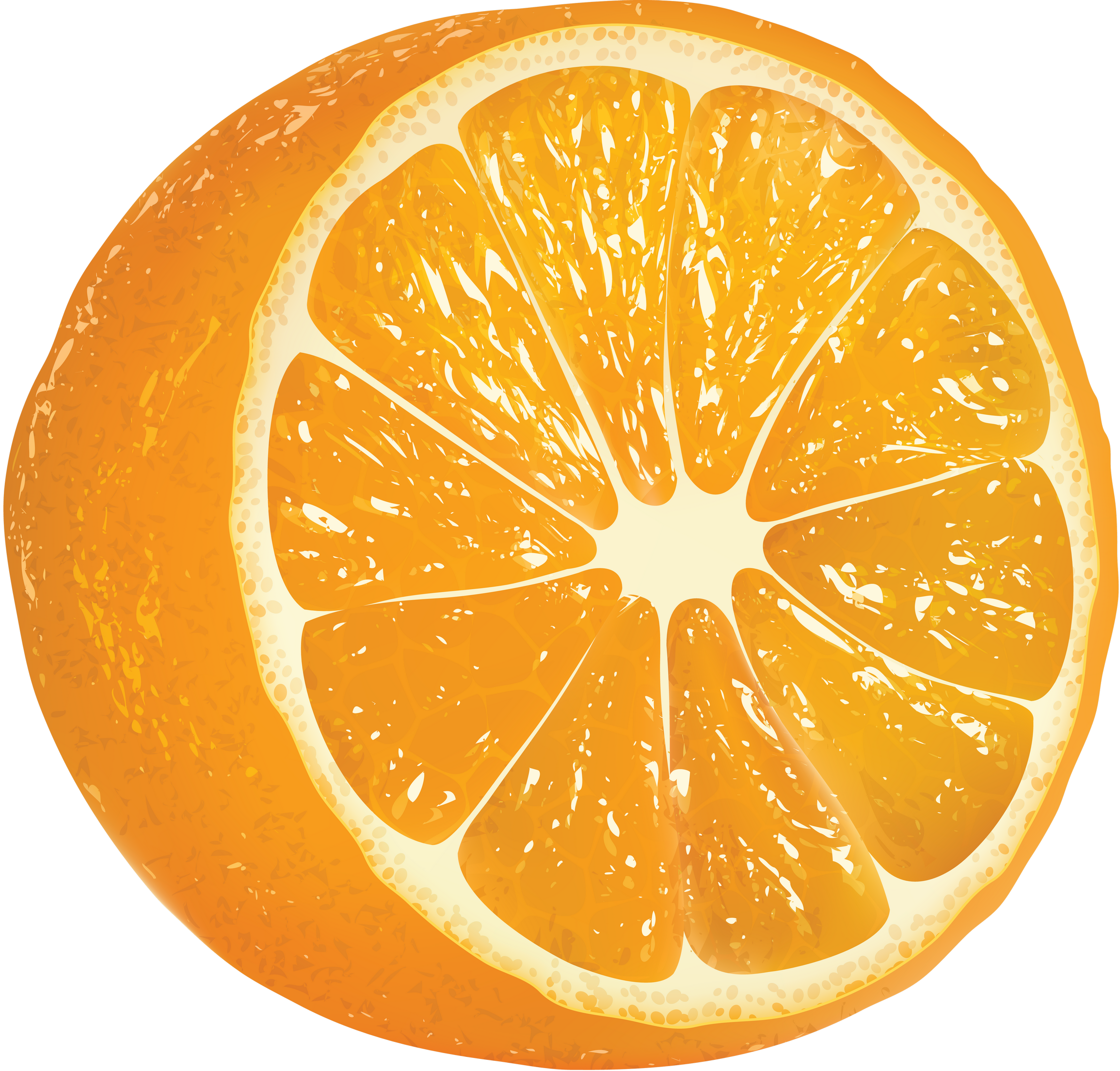 Orange - Oranges - Cartoon Orange Fruit Clipart (2310x2210), Png Download