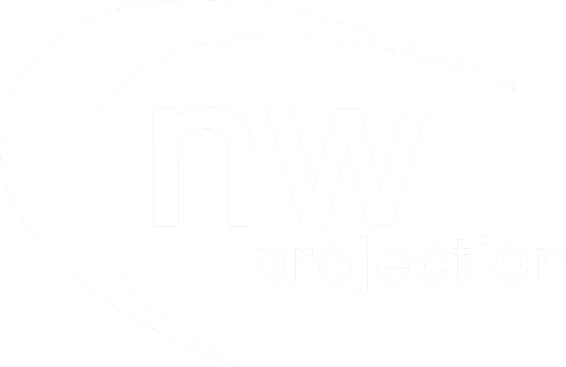 Nw Projection White Logo - Graphic Design Clipart (1157x751), Png Download