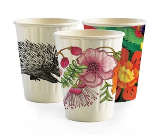 Biopak Art Series Double Wall Cups - Ceramic Clipart (600x600), Png Download